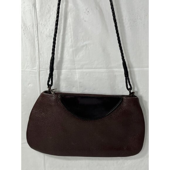 Vintage Brighton Brown Pebbled Leather Small Purse Shoulder Bag - Picture 3 of 16
